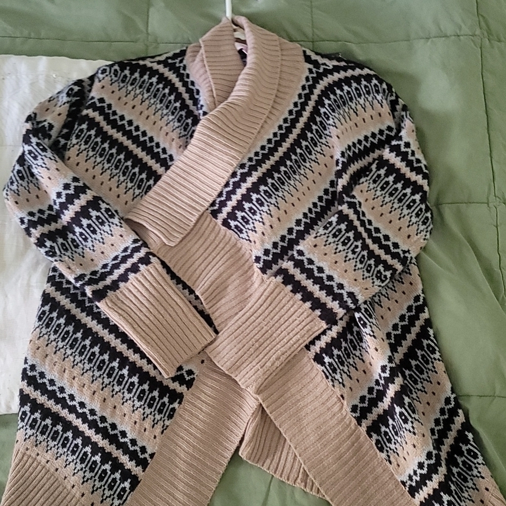 Open front sweater